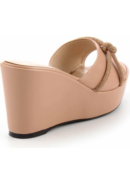 Nude Lame Taşlı Kadın Terlik K04666012409 fırsatları