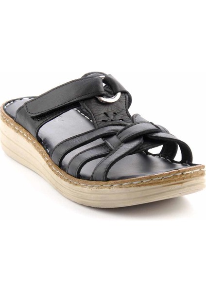 Siyah Leather Kadın Terlik K04281204903 modelleri