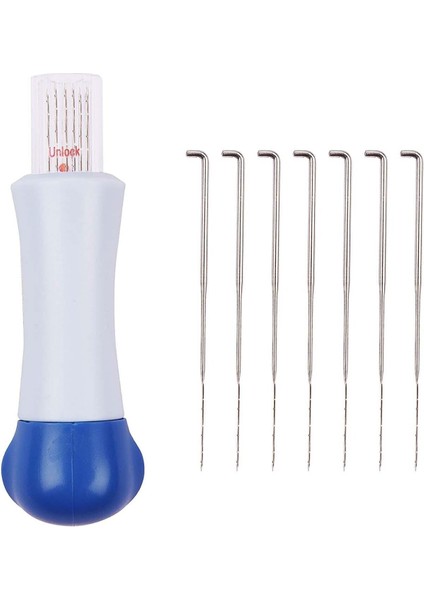 Işkur Makina Keçe Iğne Aleti Keçeleme Iğnesi ve 7 Adet Yedek Iğne