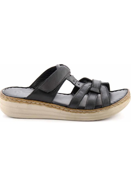 Siyah Leather Kadın Terlik K04281204903 fiyatları