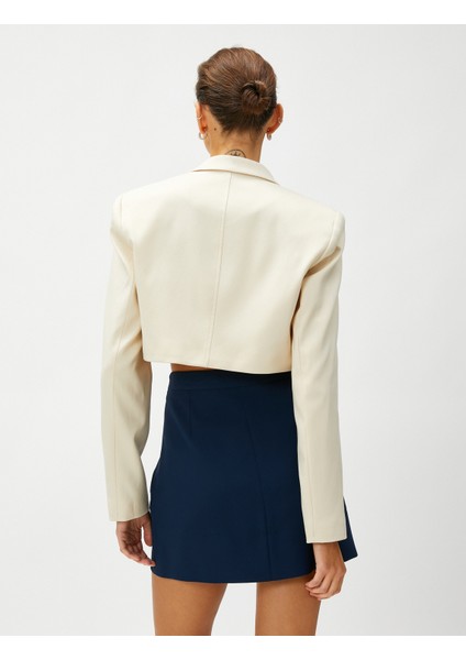 Crop Blazer Ceket Tek Düğmeli fırsatları