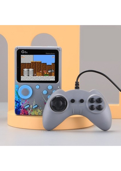 Dahili 500 Oyun Retro Taşınabilir Mini El Video Oyun Konsolu 8-Bit 3.0 Inç Renkli LCD Iki Oyun Oyuncu (Yurt Dışından)