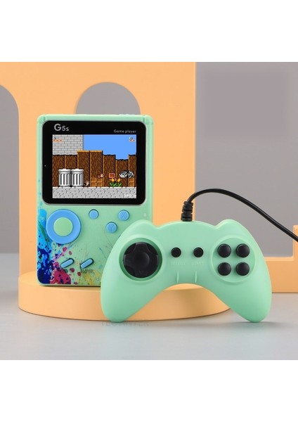 Dahili 500 Oyun Retro Taşınabilir Mini El Video Oyun Konsolu 8-Bit 3.0 Inç Renkli LCD Iki Oyun Oyuncu (Yurt Dışından)