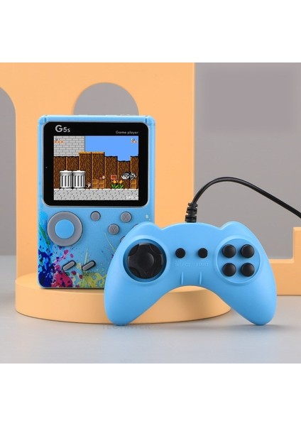 Dahili 500 Oyun Retro Taşınabilir Mini El Video Oyun Konsolu 8-Bit 3.0 Inç Renkli LCD Iki Oyun Oyuncu (Yurt Dışından)
