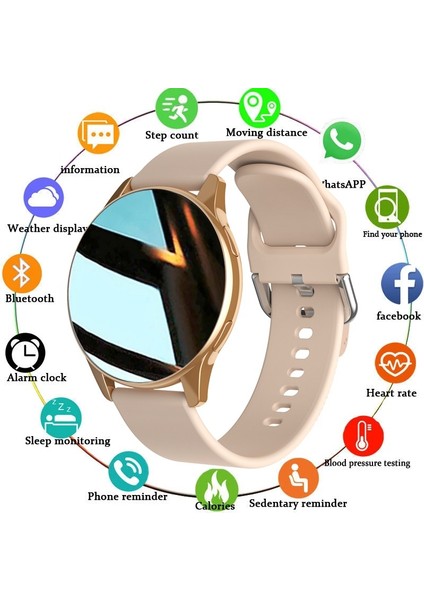 Yeni Akıllı Watch Round Bluetooth Aramalar Erkekleri Görüyor Kadınlar Fitness Bracelet Custom Watch Face (Yurt Dışından)