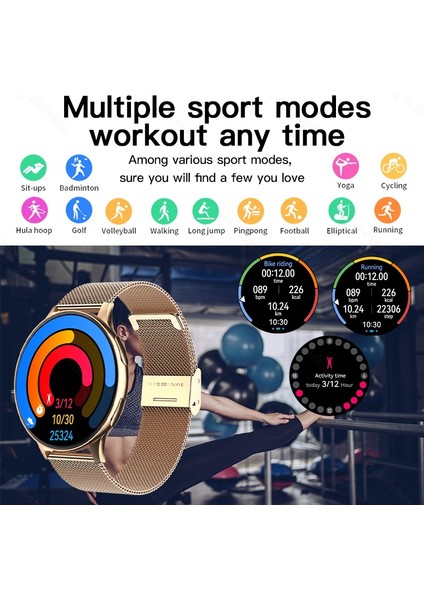 Yeni Akıllı Watch Round Bluetooth Aramalar Erkekleri Görüyor Kadınlar Fitness Bracelet Custom Watch Face (Yurt Dışından)