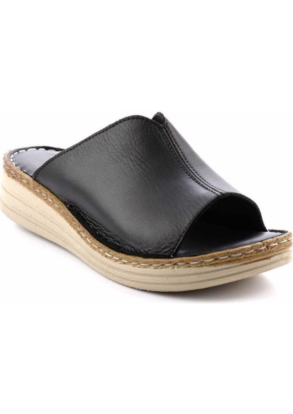 Siyah Leather Kadın Terlik K04281204003