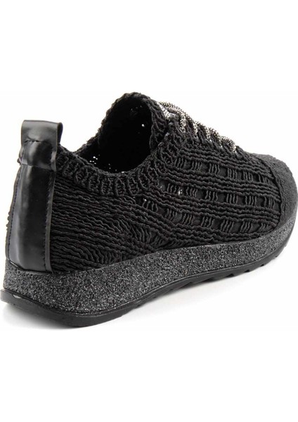Siyah Örgü Kadın Casual Ayakkabı K01511055516 fırsatları
