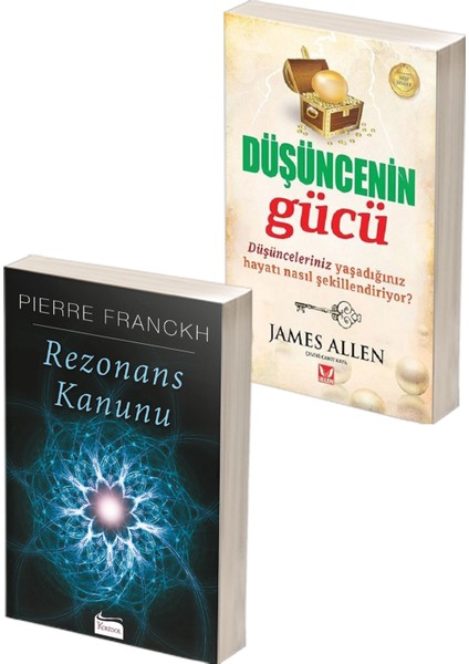 Rezonans Kanunu + Düşüncenin Gücü Kitap Seti / 2 Kitap /  Pierre Franckh - James Allen - Pierre Franckh