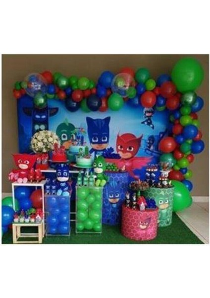 Pj Maskeliler Konsept Balon ve Zincir Set