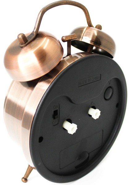 Bakır Çalar Saat (Büyük Boy Işıklı ve Alarmlı) modelleri