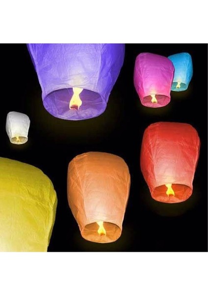 Dilek Feneri Uçan Balon Gökyüzü Feneri 50 Adet fırsatları
