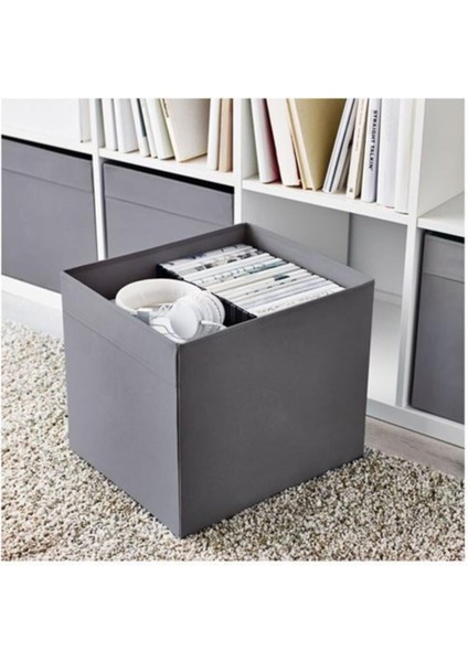 Dröna Koyu Gri Çok Amaçlı Düzenleyici Kutu 33X38X33 cm fiyatları