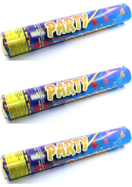 Şerit Atan Klasik Konfeti 30 cm 3 Adet Şerit Atan Klasik Konfeti 30 cm 3