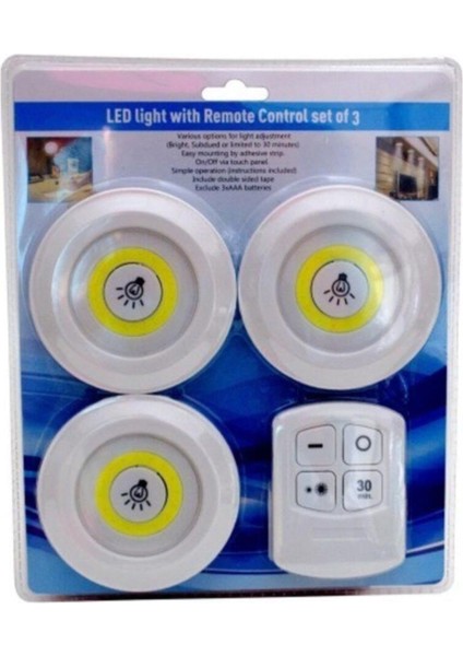 Kumandalı Işık Ayarlanabilir Portatif 3'lü LED Işık