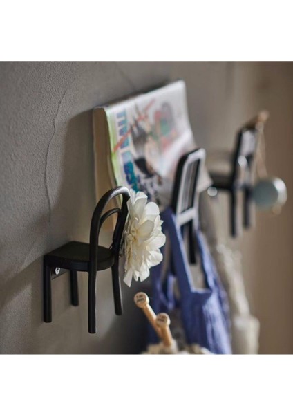Fjantıg Çok Amaçlı Duvar Banyo Askısı Mat Siyah 3 Lü Paket indirimleri