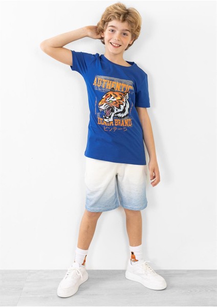 Kaplan Baskılı Erkek Çocuk Kısa Kollu T-Shirt fiyatları