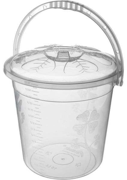 Plastik Şeffaf Su Kovası 20 Lt.