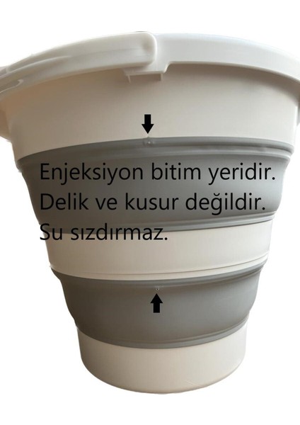 Katlanır Kova Gri fırsatları