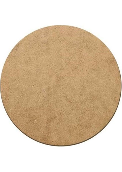 Ay-Da Dizayn Ahşap Supla Levha 12 Adet 3 Mm Ham Mdf 33 cm Çap Yuvarlak Servis Altı Supla