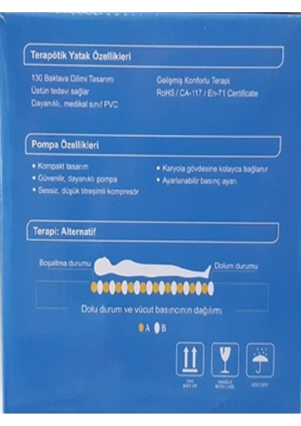 Havalı Yatak Baklava Tipi fiyatları