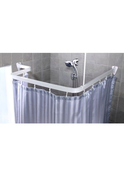 Banyo Perde Borusu Köşeli