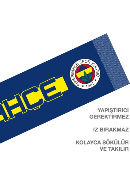 Statıkıum Atkı 1 20X118 cm Statik Kağıt Yapışkansız Fenerbahçe Lisanslı Orijinal