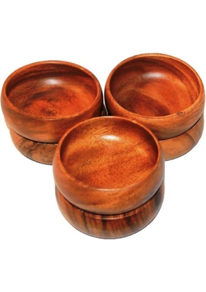 Inci Collection 6 Adet Bambu Ağacından Üretilmiş Ahşap Doğal Çerezlik