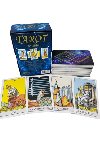 Oyun Tarot Kart Seti 78 Kartlı (Sadece Kart)