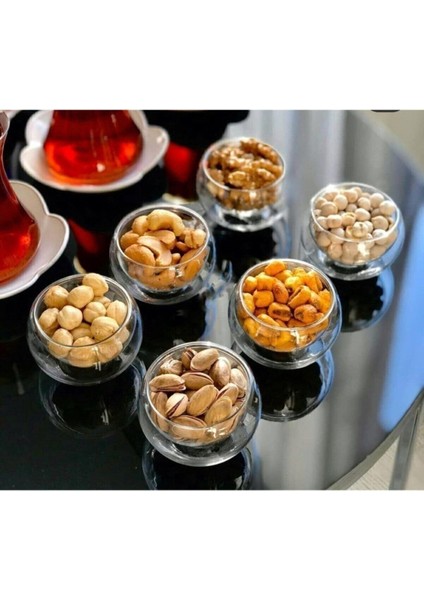 6 Lı Çift Cidarlı Mini Sosluk Drajelik Lokumluk modelleri