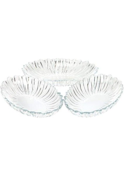 Aurora Çerezlik Kahvaltılık - 6 Lı Cam Kayık Tabak fiyatları