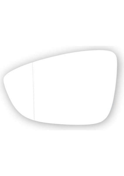 Vw Volkswagen Passat B7 2011-2014 Sol Yan Dış Dikiz Aynası Camı Elektrikli Isıtmalı 3C8857521