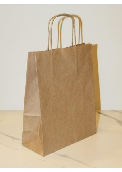 Kraft Kağıt Çanta Kraft Kağıt Çanta 19X8X24