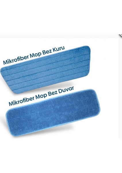 Mikrofiber Mop Bez Ikili (Kuru - Duvar)