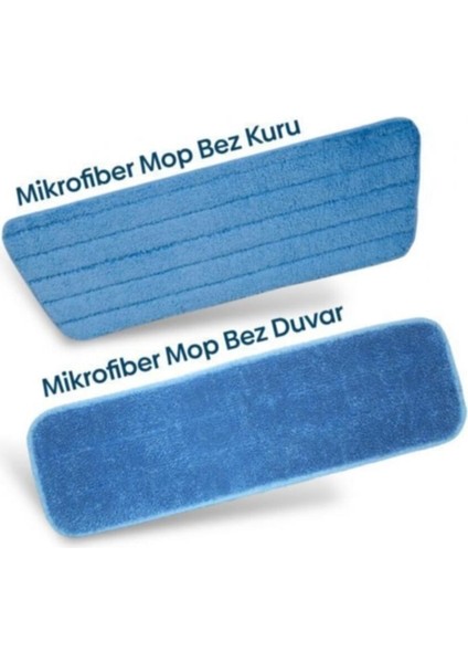 Mikrofiber Mop Bez Ikili (Duvar - Duvar )