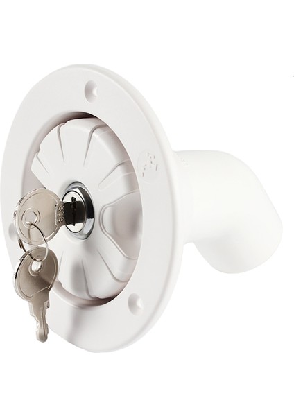 Rv Römork Karavanı Için Beyaz Yerçekimi Su Giriş Kapağı Kilit (Yurt Dışından)