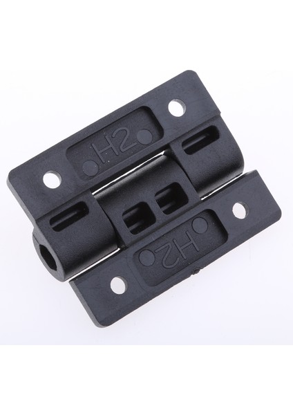Siyah 2 Yaprak Güçlendirilmiş Plastik Yatak Butt Menteşe 56MM x 43MM (Yurt Dışından)