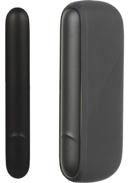 Yumuşak Silikon Kılıf Iqos Için Iluma Değiştirilebilir Kapı Kapak Yan Kapak Black