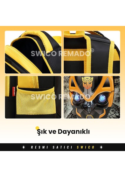 Sevimli Çizgi Desen Baskılı Ilkokul Çantası 16L (Yurt Dışından) fiyatları