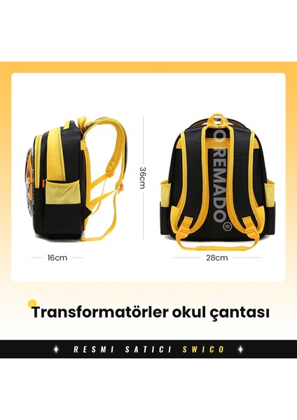 Sevimli Çizgi Desen Baskılı Ilkokul Çantası 16L (Yurt Dışından) modelleri