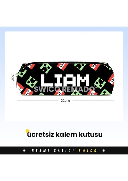 Kalem Kutulu Sevimli Karikatür Minecraft Okul Çantası (Yurt Dışından) modelleri