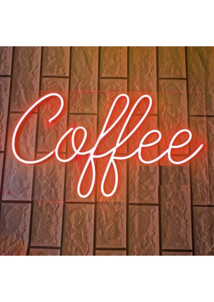 Coffee Kafe Kahve Neon LED TABELA(60X30CM)