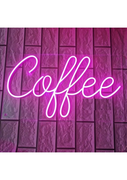 Coffee Kafe Kahve Neon LED TABELA(60X30CM)