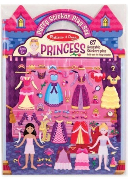 Melissa & Doug Prenses Kabartmalı Tak Çıkar Çıkartma Seti