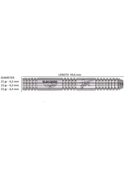 Michael Smith % 90 Tungsten Çelik Uçlu Dart Oku