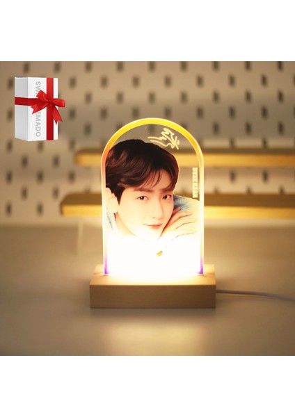Kpop Exo Baek Hyun LED Akrilik Gece Lambası (Yurt Dışından)
