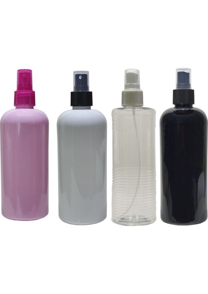 Boş Pet Şişe 400 ml + Valf Takım 4 Adet