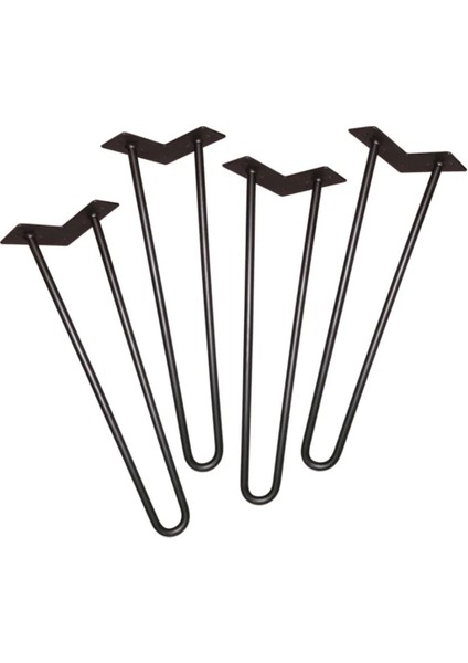 4 Lü Set Firkete Metal Ayak Seti Sehpa Ayakları Masa Ayakları