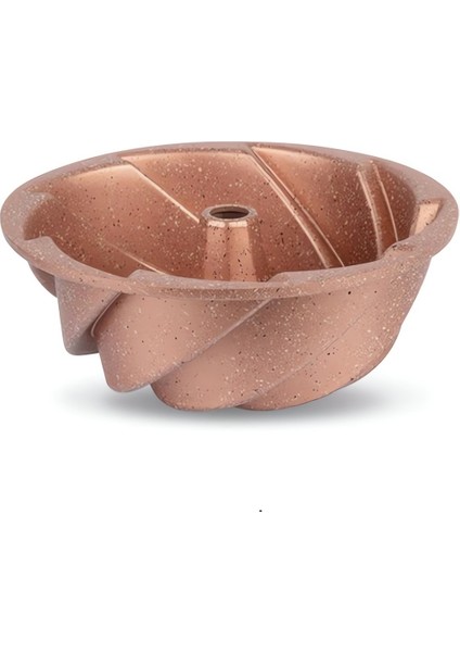Döküm Granit Yanmaz Yapışmaz Rüzgar Gülü 26 cm Kek Kalıbı Rosegold