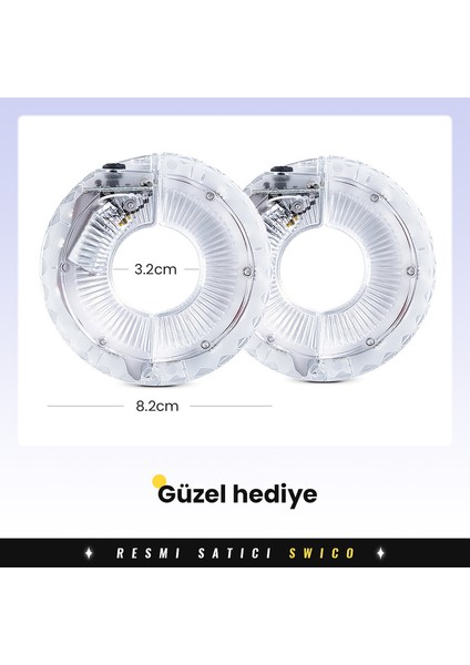 USB Şarjlı Bisiklet Tekeri Işıkları 2 Adet (Yurt Dışından)